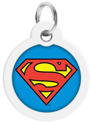 Collar WauDog Smart ID Zawieszka z QR-paszportem okrągła 3cm superman bohater