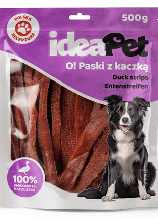 IdeaPet Paski z kaczką 500g
