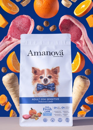 Amanova Dog Adult Mini Sensitive Delicious Lamb - jagnięcina 800g