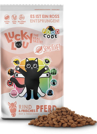 Lucky Lou Food Code Sensitive Wołowina & Konina 340g