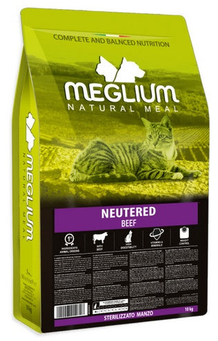Meglium Cat Adult Neutered Beef 10kg