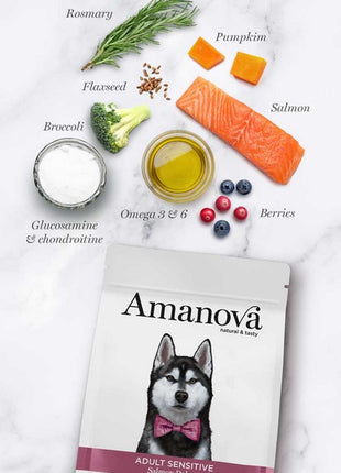 Amanova Dog Adult Sensitive Salmon Deluxe - łosoś 10kg