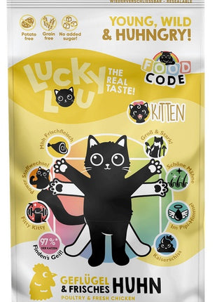 Lucky Lou Food Code Lifestage Kitten Drób & Kurczak 750g