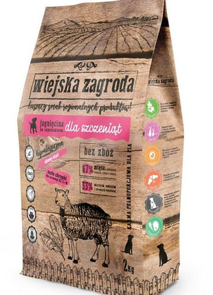 Wiejska Zagroda Jagnięcina ze szpinakiem Puppy 2kg