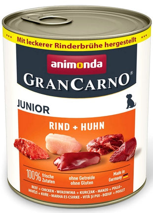 Animonda GranCarno Original Junior Rind Huhn Wołowina + Kurczak puszka 800g