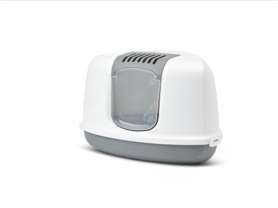 Kuweta dla kota Savic Corner Nestor szaro-biała