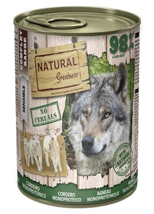 Natural Greatness Monoprotein Lam - Hypoallergeen natvoer voor honden