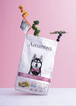 Amanova Dog Adult Sensitive Salmon Deluxe - łosoś 2kg