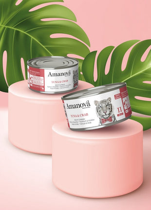 Amanova Cat Tuna & Crab - tuńczyk i krab w galaretce puszka 70g [11]