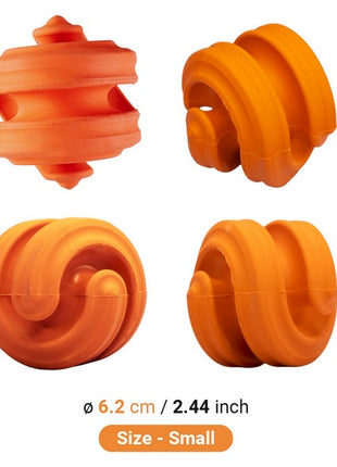 PetDreamHouse Zabawka gumowa Geo-Hex pomarańczowa