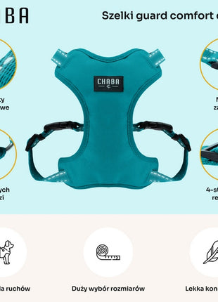 CHABA Szelki Guard Comfort Classic XL morskie