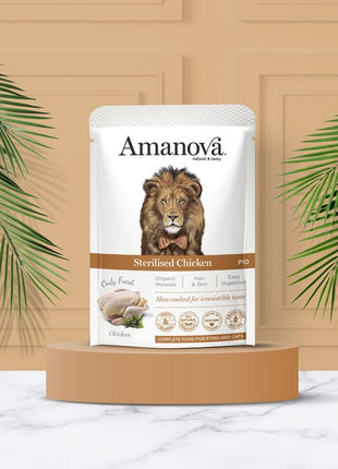 Amanova Cat Sterilised Chicken - kurczak saszetka 85g [P10]