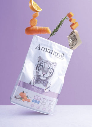 Amanova Cat Sterilised Fish Delicacy - biała ryba 1,5kg