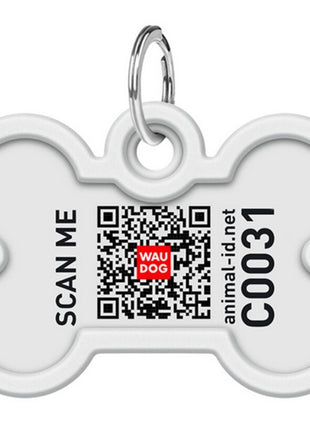 Collar WauDog Smart ID Zawieszka z QR-paszportem kość 4x3cm futrzane potwory