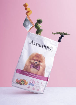 Amanova Dog Adult Mini Sensitive Salmon Deluxe - łosoś 800g