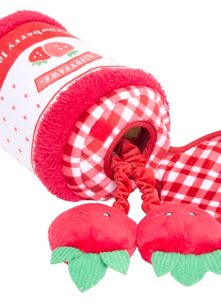 ZippyPaws Pluszowa norka bungee dla psa Dżem truskawkowy [ZP1113]