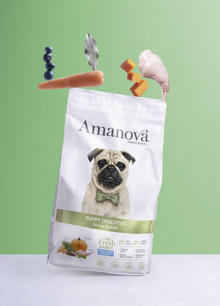 Amanova Dog Puppy Digestive Divine Rabbit - królik 7kg