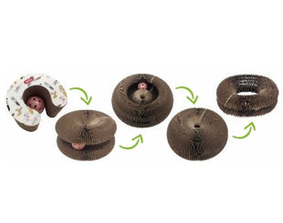 Zolux Chatouille Drapka tekturowa składana z piłką i kocimiętką