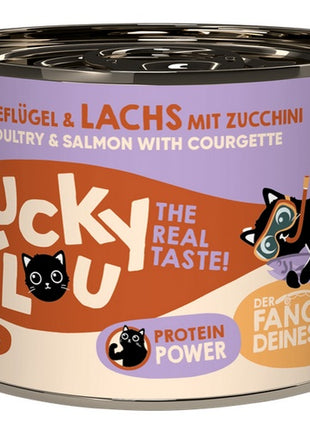 Lucky Lou Lifestage Adult Drób i łosoś puszka 200g