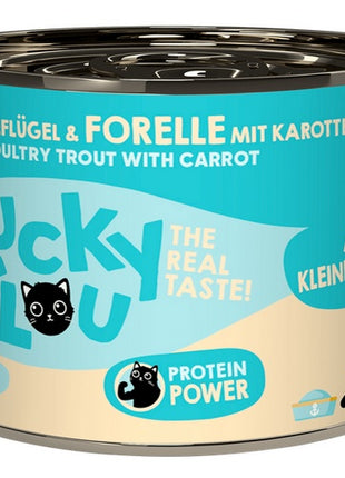 Lucky Lou Lifestage Kitten Drób i pstrąg puszka 200g