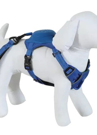 Zolux Szelki ze smyczą automatyczną Easyride XS niebieskie