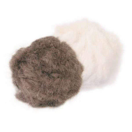 Trixie 2 Plüschbälle mit Schelle - 3 cm
