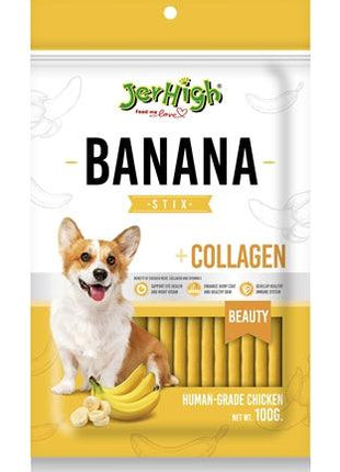 Jerhigh Banana Stix Met Kip En Collageen