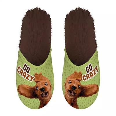 Merkloos Pantoffel Go Crazy Groen / Bruin