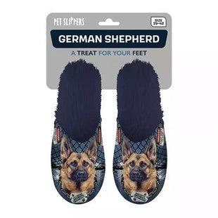 Merkloos Pantoffel German Shepherd Donkerblauw
