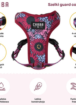 CHABA Szelki Guard Comfort Story III bezuciskowe L 2,0cm Lakota