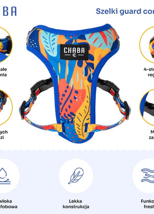 CHABA Szelki Guard Comfort Story III bezuciskowe L 2,0cm Aussie