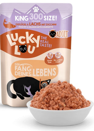 Lucky Lou Lifestage Adult Drób i łosoś saszetka 300g