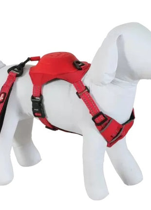 Zolux Szelki ze smyczą automatyczną Easyride XL czerwone