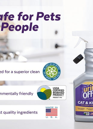 Urine Off Cat & Kitten Formula - do usuwania plam moczu 118ml