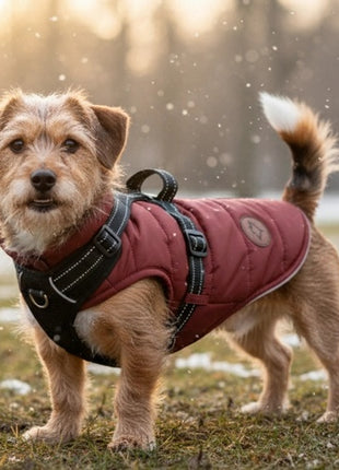 Zolux Kurtka puchowa z szelkami dla psa R.40 ceglasta