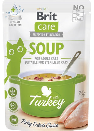 Brit Care Cat Soup Turkey saszetka 75g