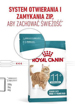Royal Canin Ageing +11 Sterilised karma sucha dla kotów dojrzałych, sterylizowanych 4kg