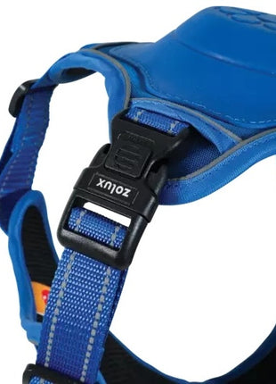 Zolux Szelki ze smyczą automatyczną Easyride S niebieskie