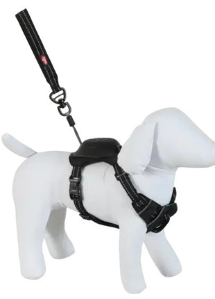 Zolux Szelki ze smyczą automatyczną Easyride S czarne