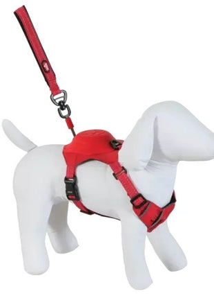 Zolux Szelki ze smyczą automatyczną Easyride XL czerwone