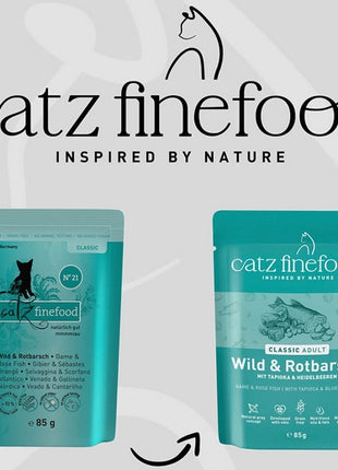 Catz Finefood Classic N.21 Dziczyzna i Karmazyn saszetka 85g