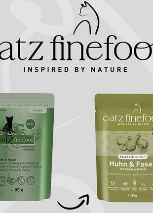 Catz Finefood Classic N.15 Kurczak i Bażant saszetka 85g
