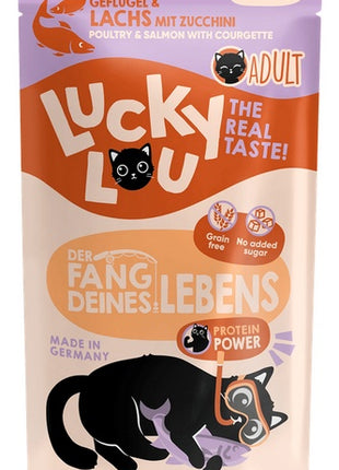 Lucky Lou Lifestage Adult Drób i łosoś saszetka 125g