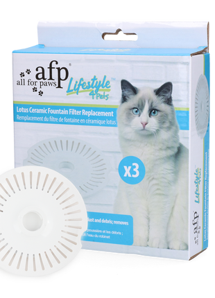 AFP Lifestyle 4 Pets - Lotus Ceramic Fountain Filter Replacement 3 st