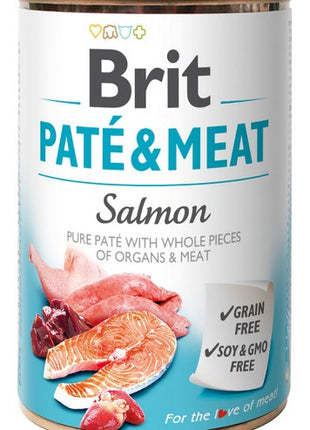 Brit Pate & Meat Dog Salmon puszka 400g