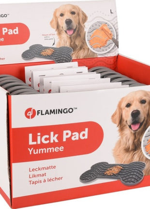 Flamingo Lick Pad Mata antystresowa L szara