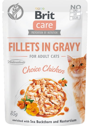 Brit Care Cat Fillets In Gravy Choice Chicken saszetka 85g