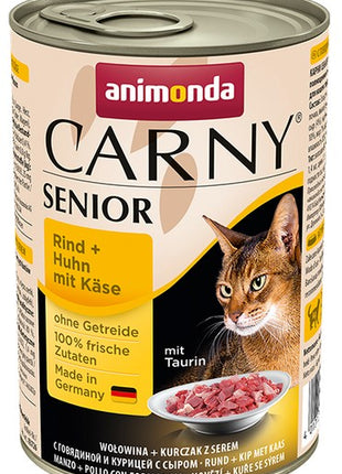 Animonda Carny Senior Wołowina, Kurczak + Ser puszka 400g