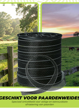 ZoneGuard Basic afrasteringslint 40 mm zwart 200 m