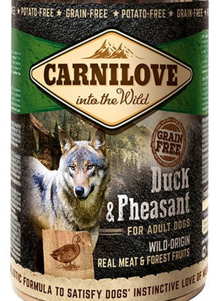 Carnilove Dog Wild Meat Duck & Pheasant Adult - kaczka i bażant puszka 400g